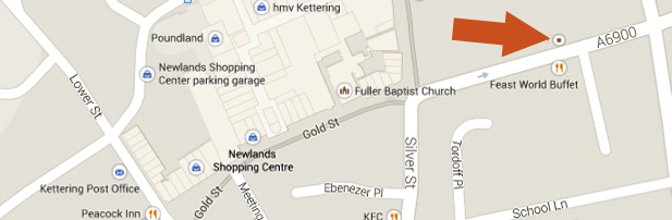 Open Door Church Kettering - Map Location